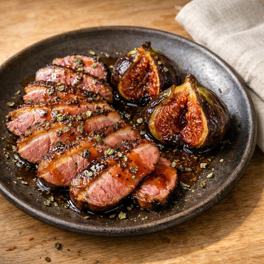Magret de canard menthe