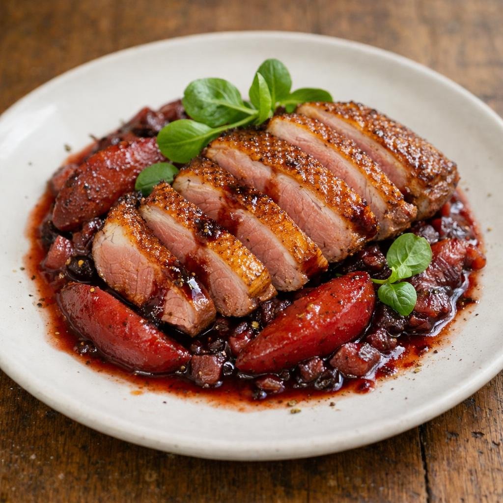Magret de canard rosé