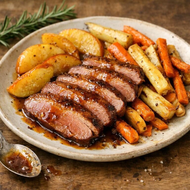 Magret rôti Braise de boucher