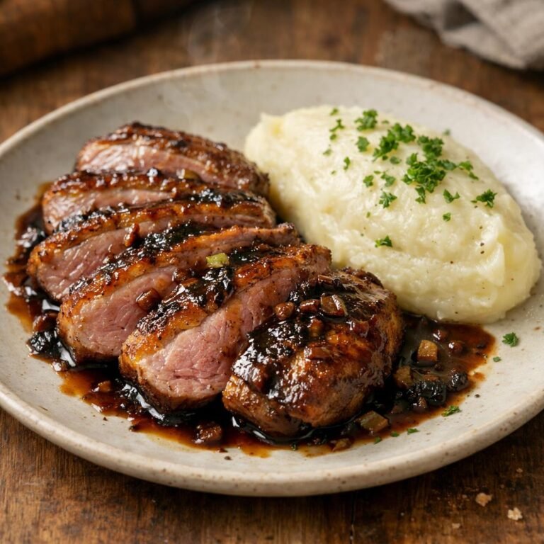 Magret de canard rôti