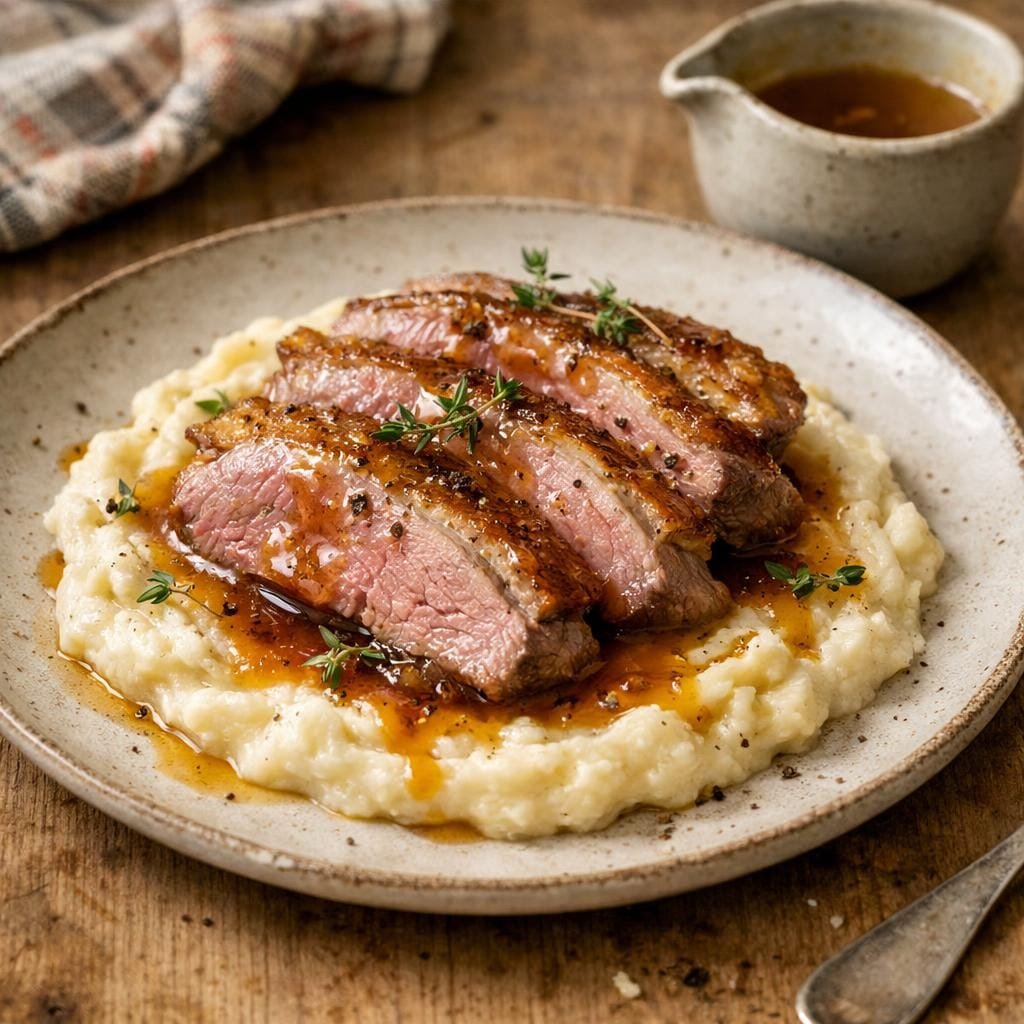 magret de canard snacké