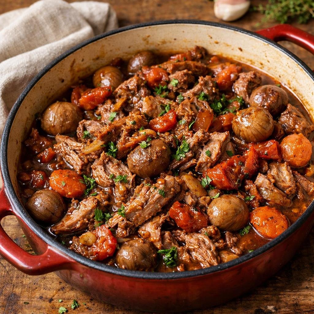 Mijoté d'agneau basque