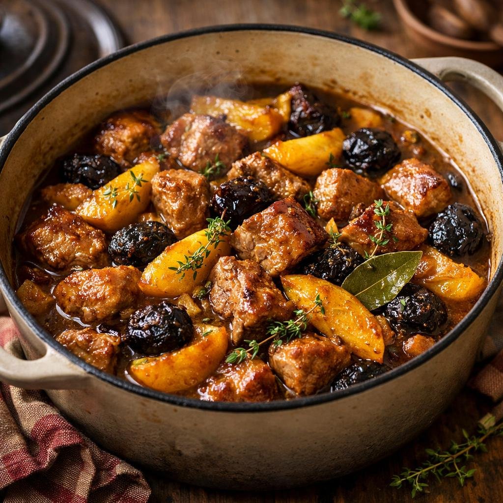 Mijoté de porc aux coings