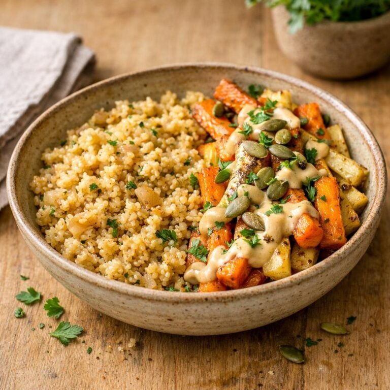 Millet pilaf au Chapon Rôti