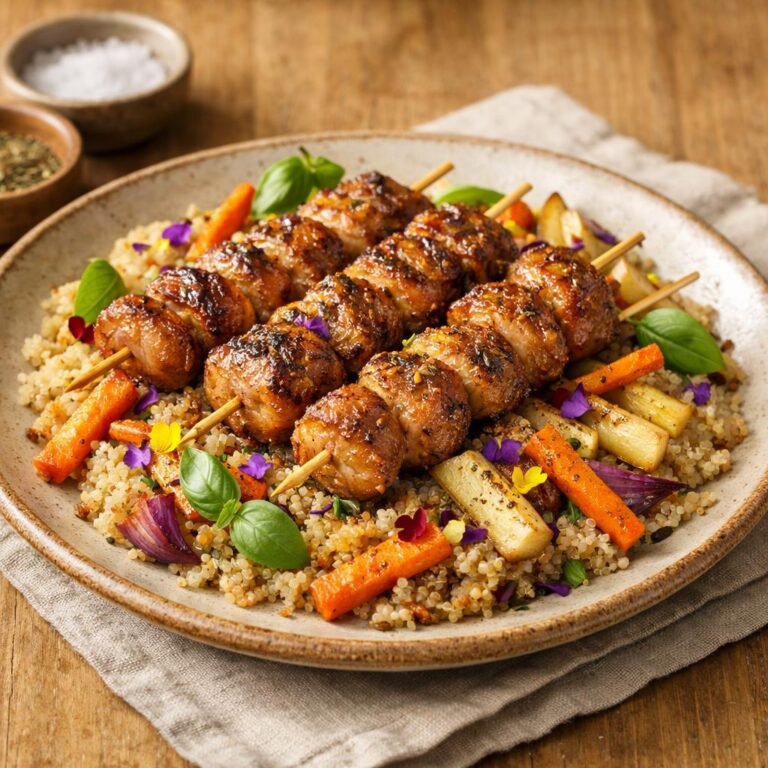 brochettes de porc