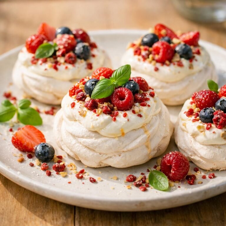 Mini pavlovas fromage blanc