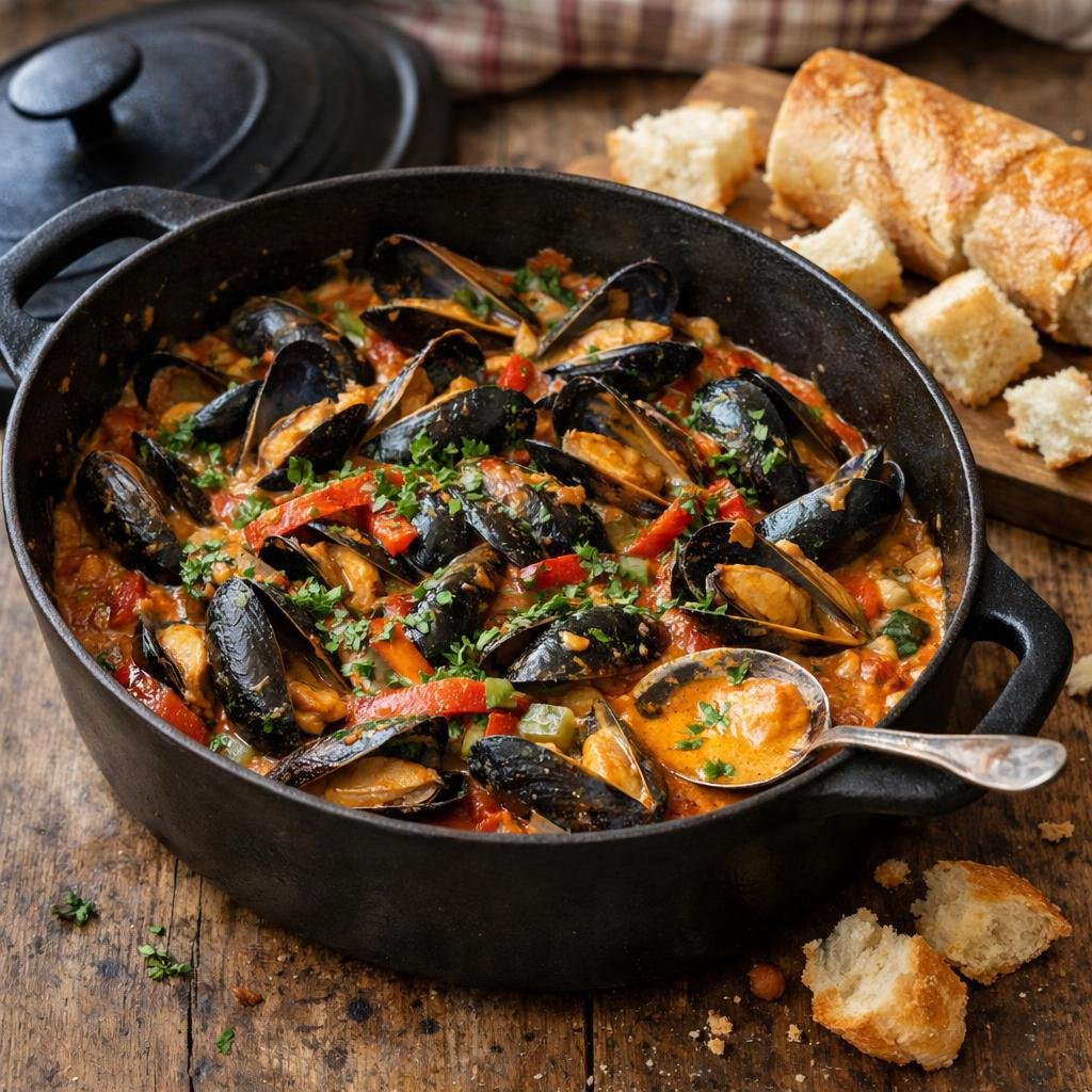 Moules à la basquaise