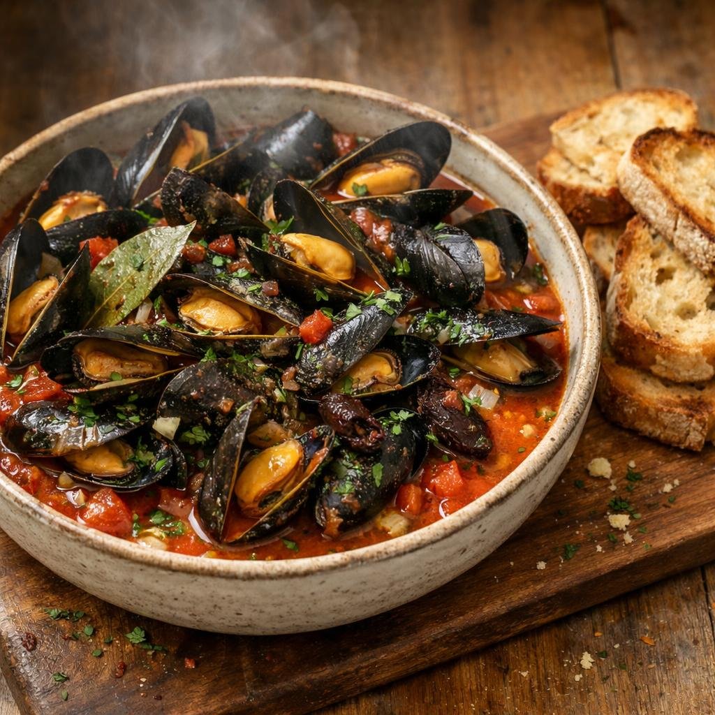 Moules à la bière chipotle