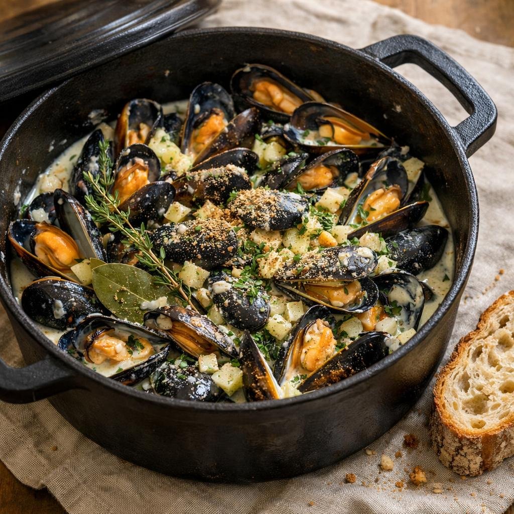 Moules à la normande