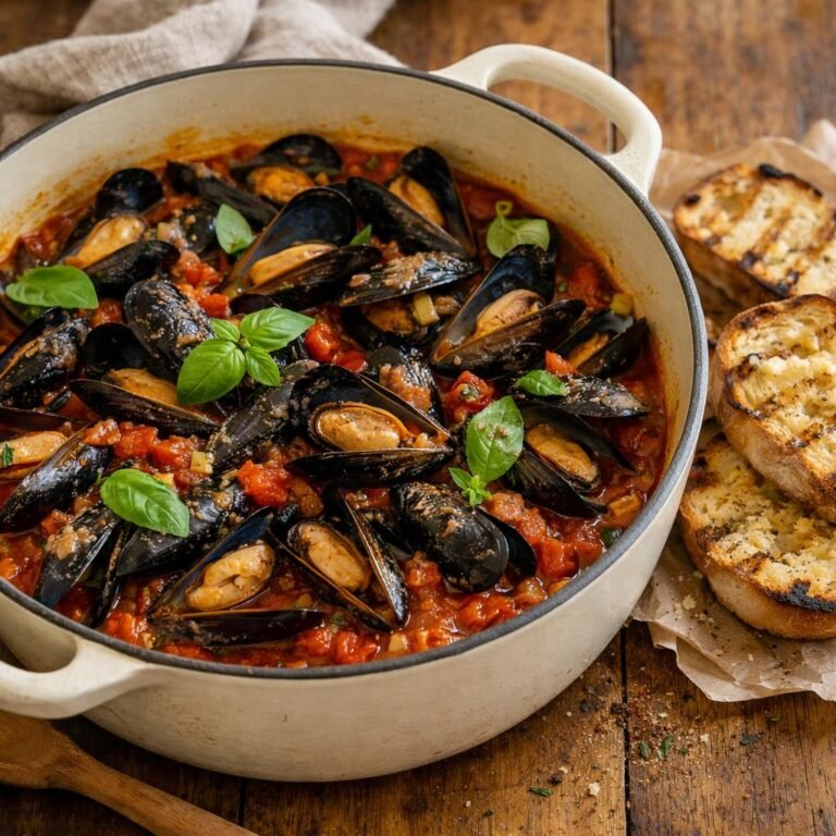 Moules à la tomate
