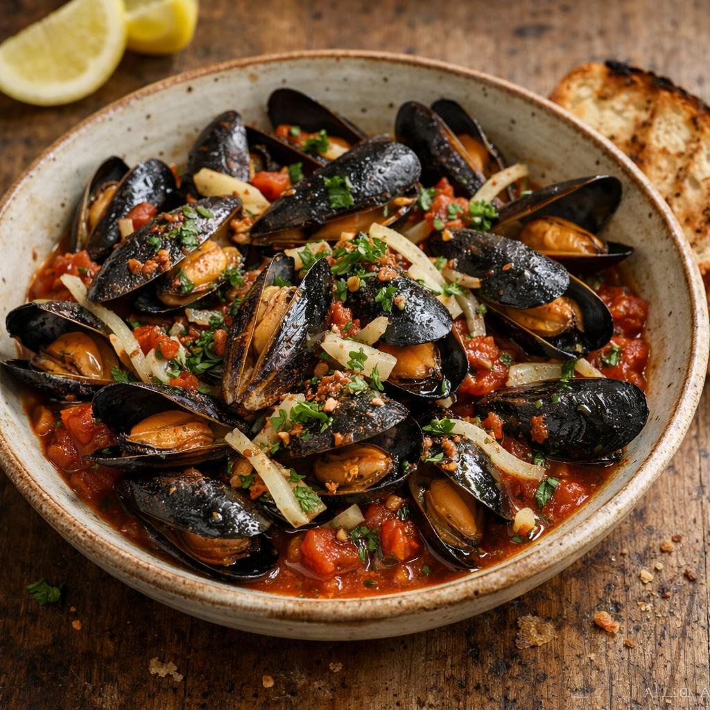 Moules Aglio e Olio