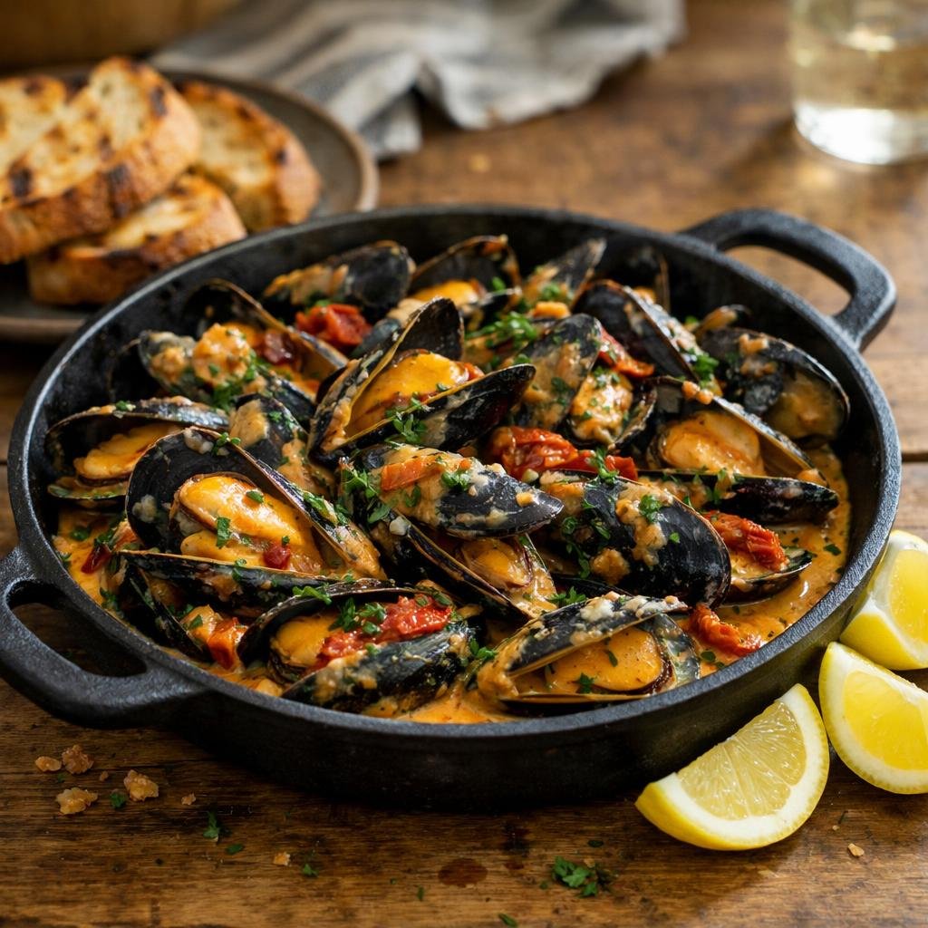 Moules au Chili Méditerranéen