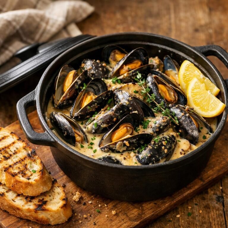 Moules au cidre ajowan