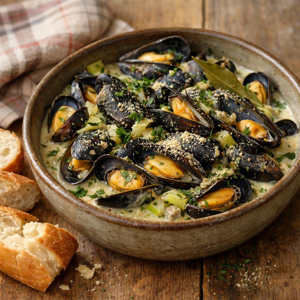 Moules au cidre baobab