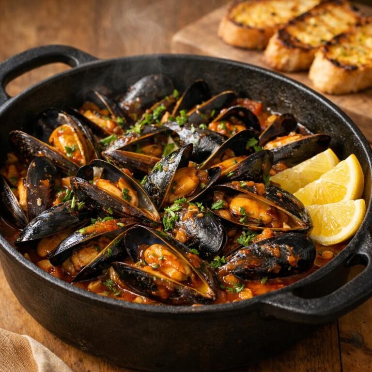 Moules au cidre barbecue