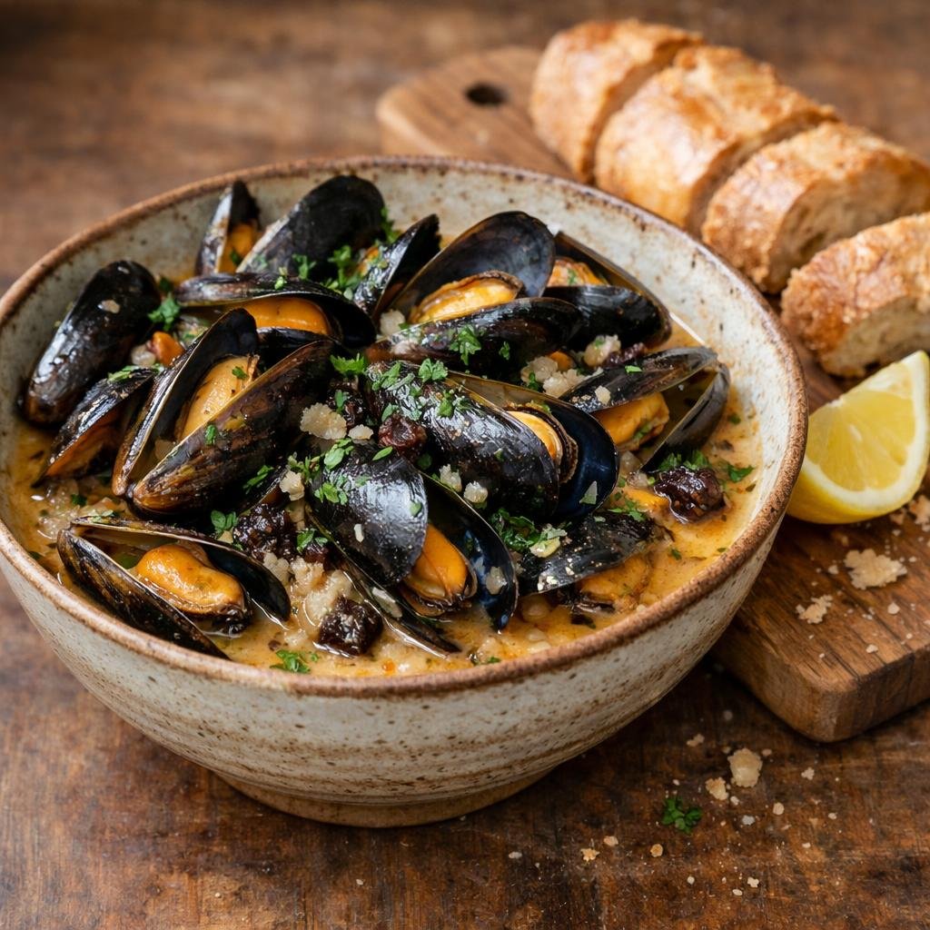 Moules au cidre chipotle