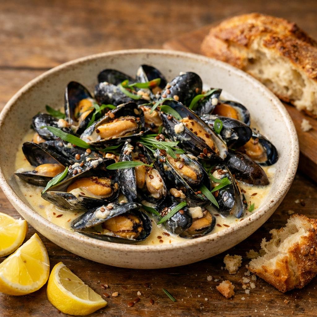 Moules au cidre