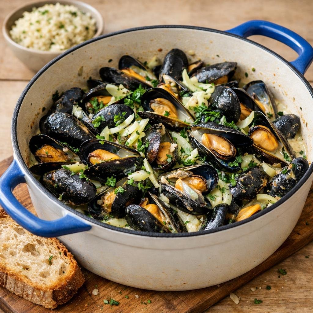 Moules au cidre