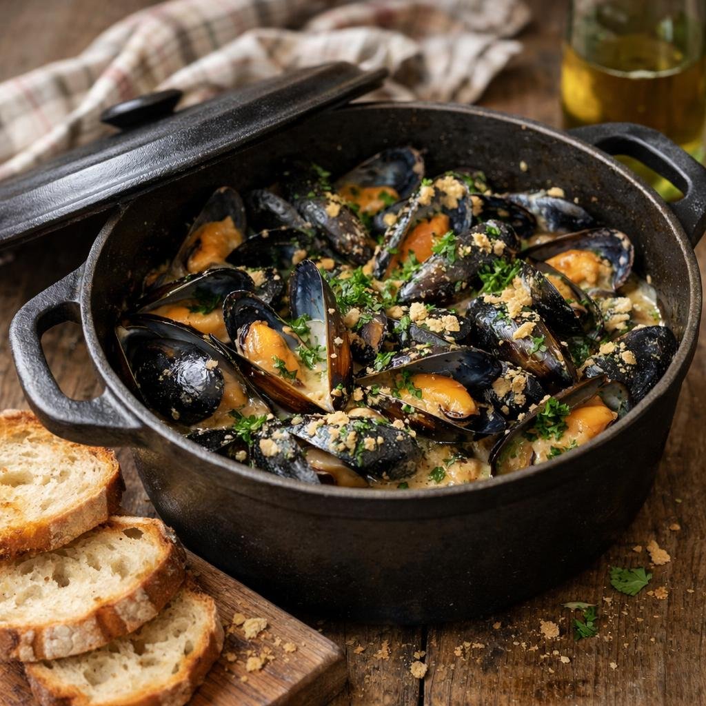 Moules au cidre