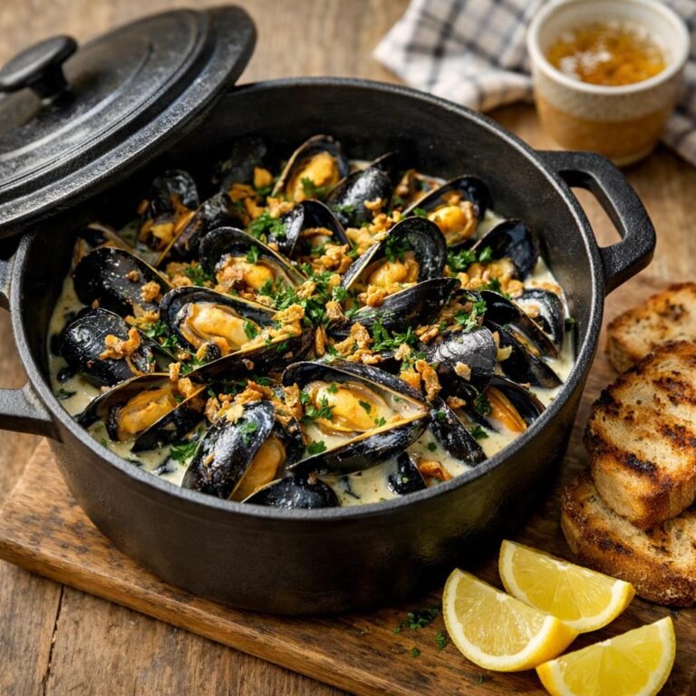 Moules au cidre