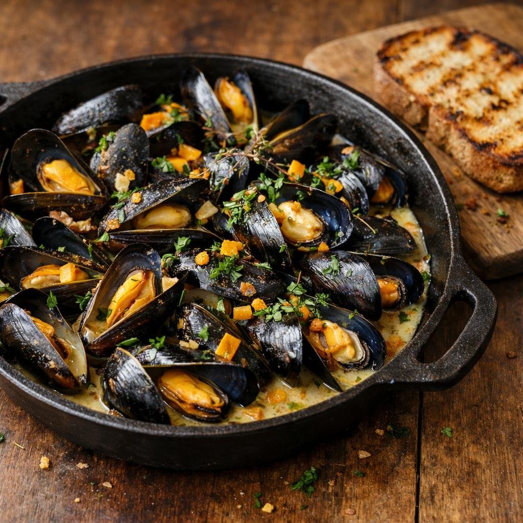 Moules au cidre