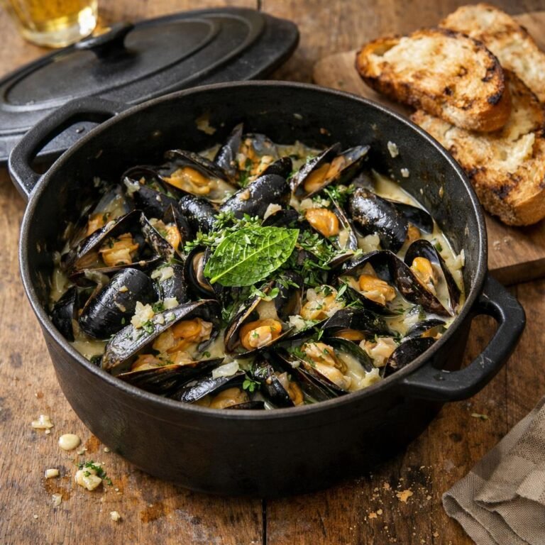 Moules au cidre