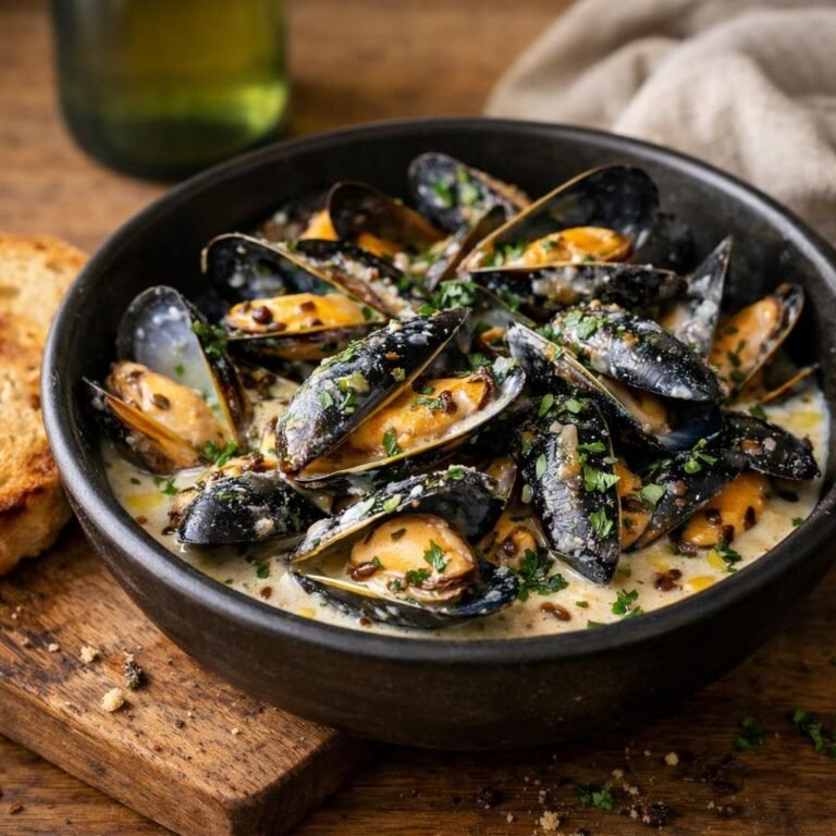 Moules au cidre et passion