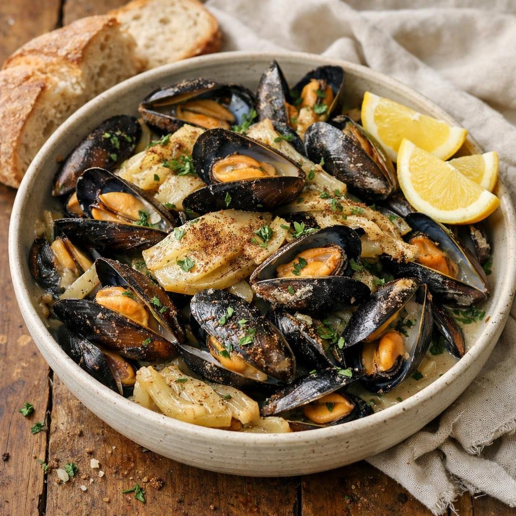 Moules au cidre