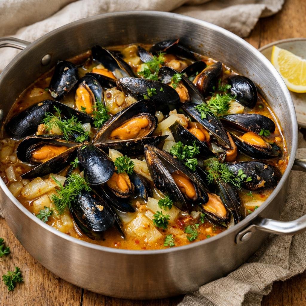 Moules au cidre
