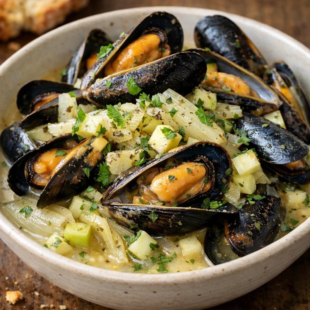 Moules au cidre