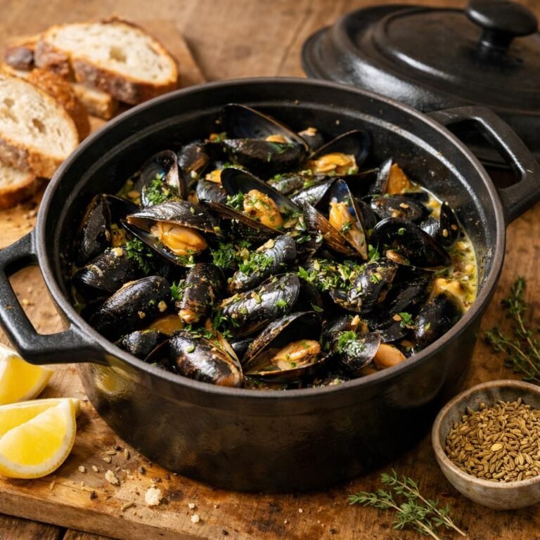 moules au cidre fenouil