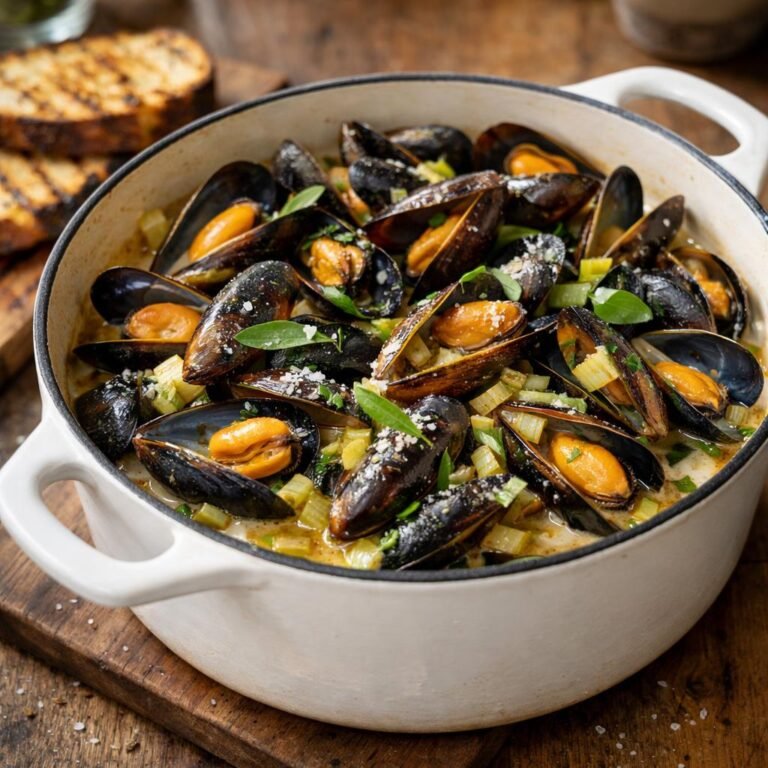 Moules au cidre