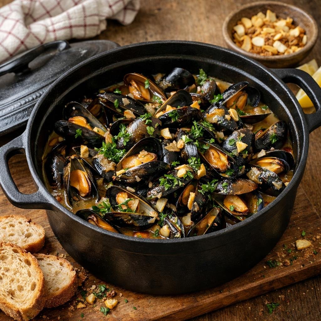 Moules au cidre