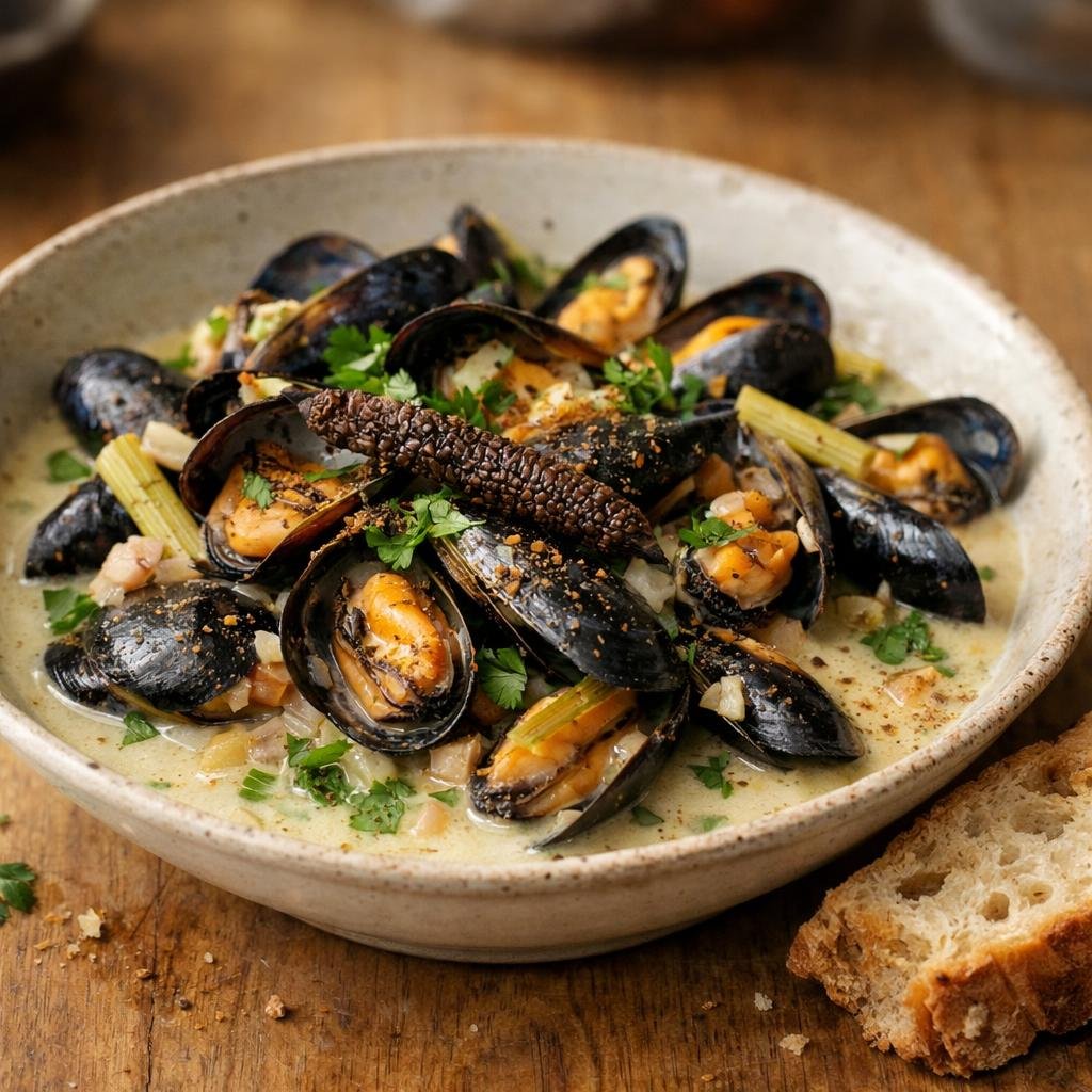Moules au lait de coco