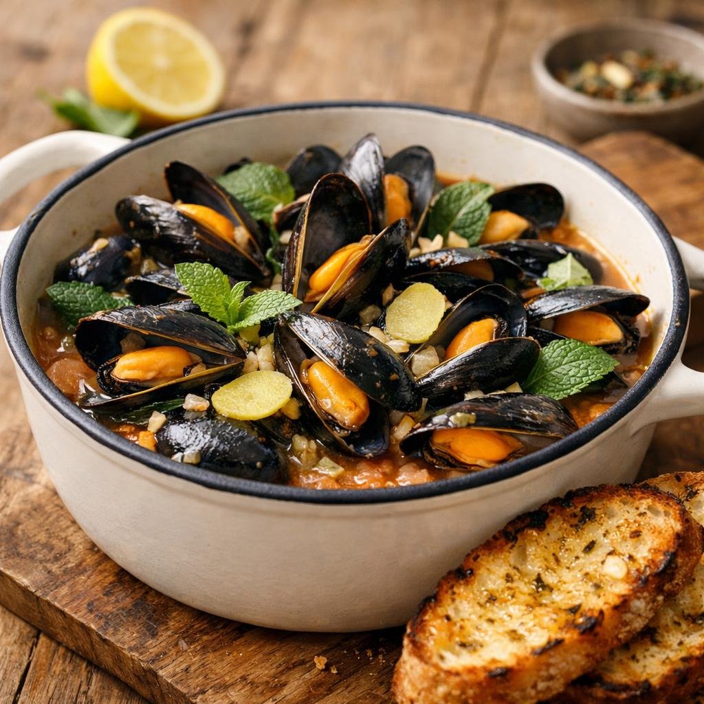 Moules au thé Un p'tit apéro