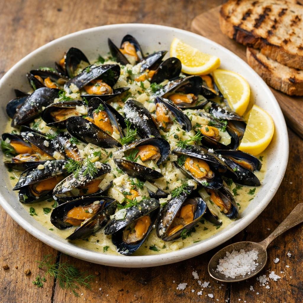 moules au vin blanc