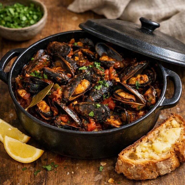 moules bière brune
