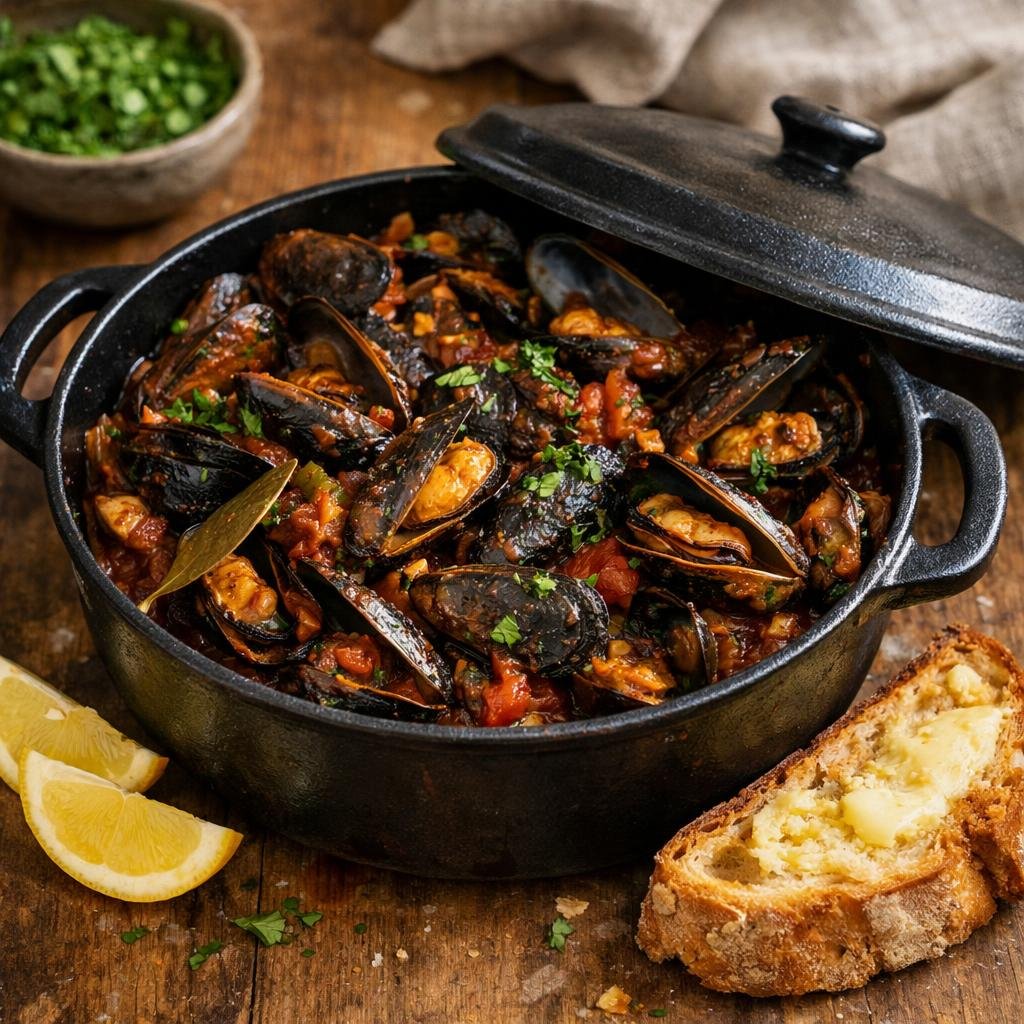 moules bière brune