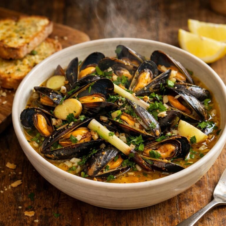 moules citronnelle gingembre