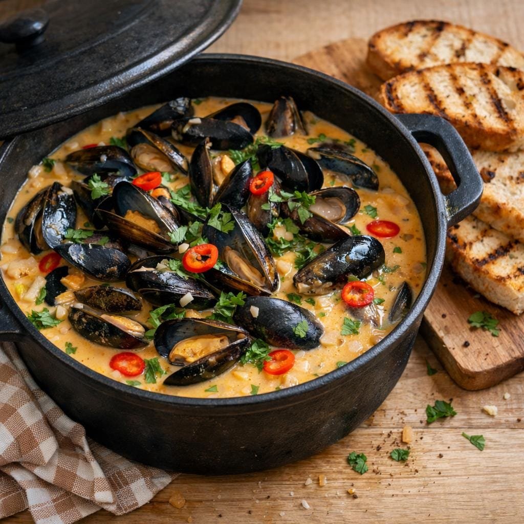 Moules coco mangue