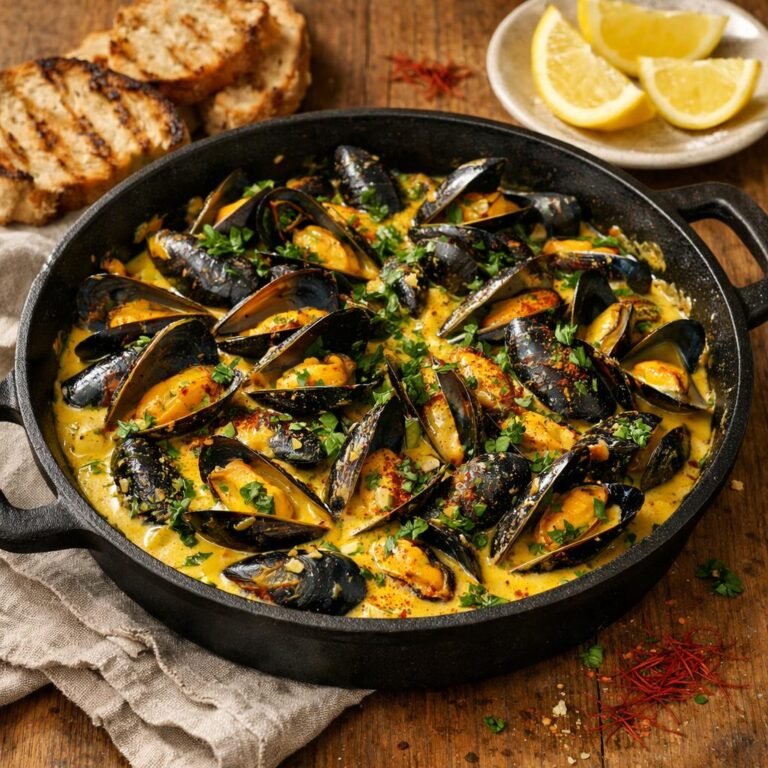 Moules crémeuses