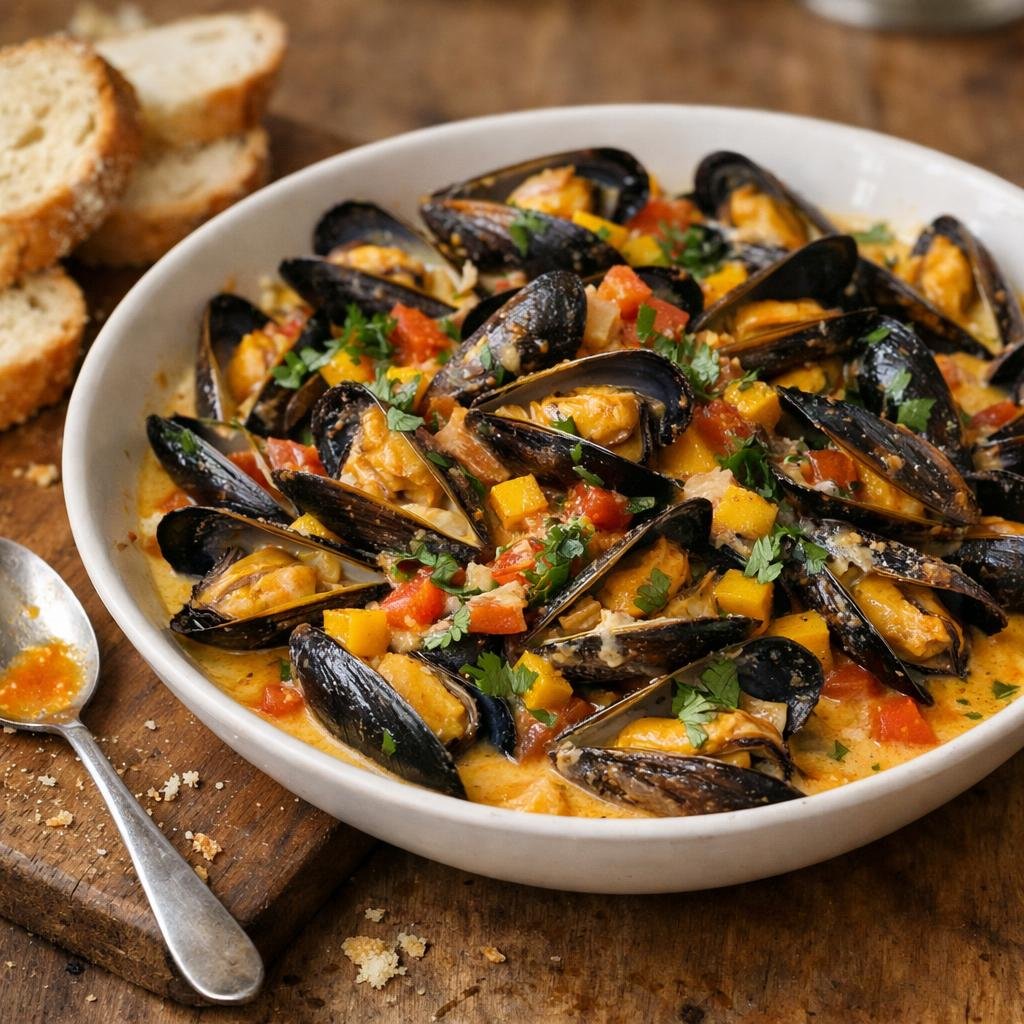 Moules créole coco