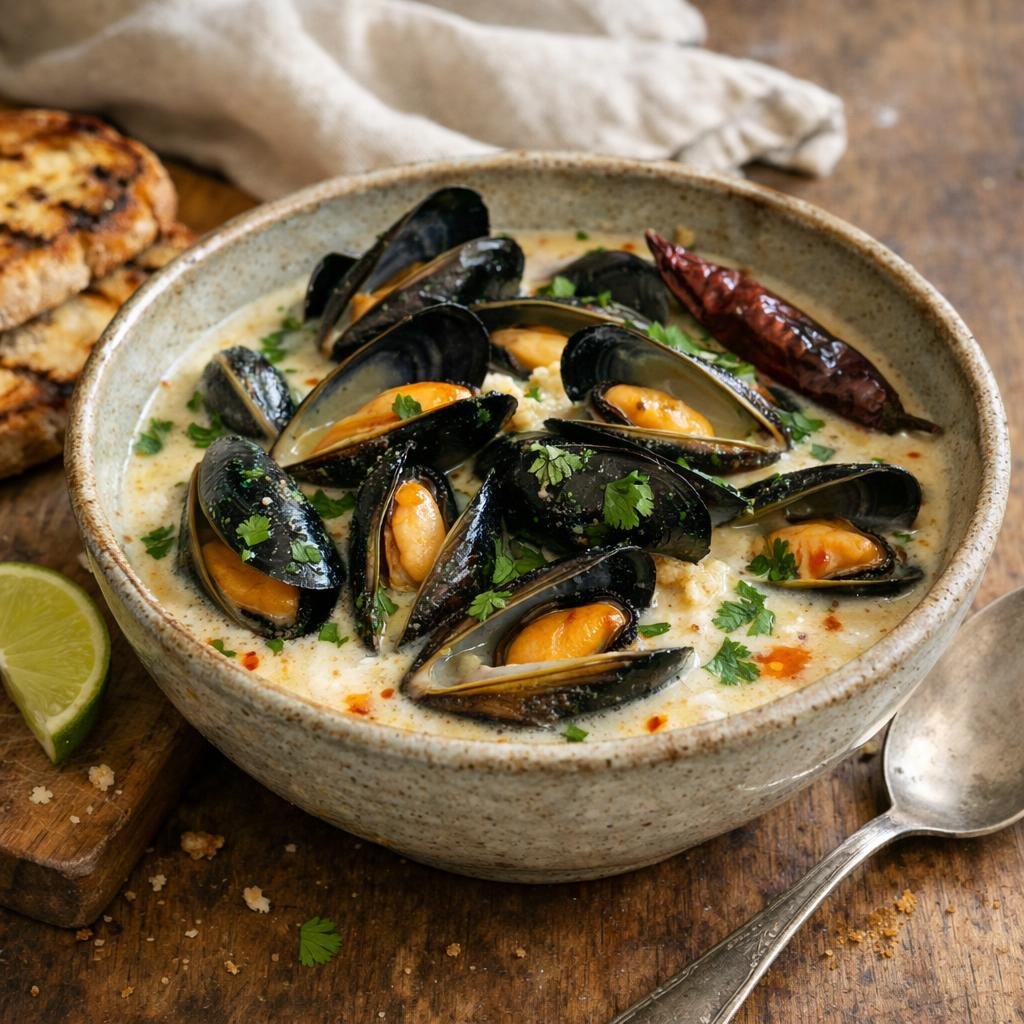 Moules créoles coco piment