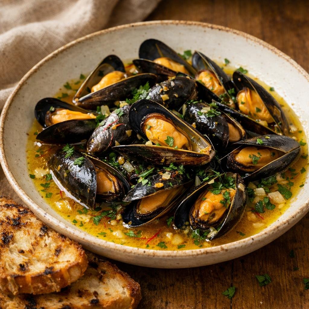moules marinières au bouillon