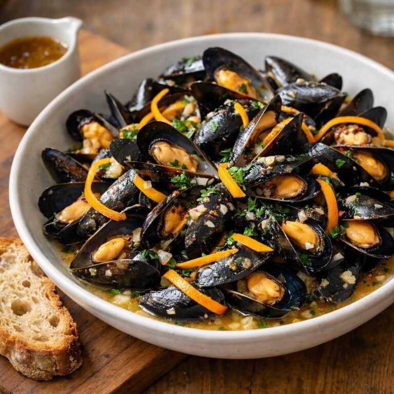 Moules marinières au Punch Épicé