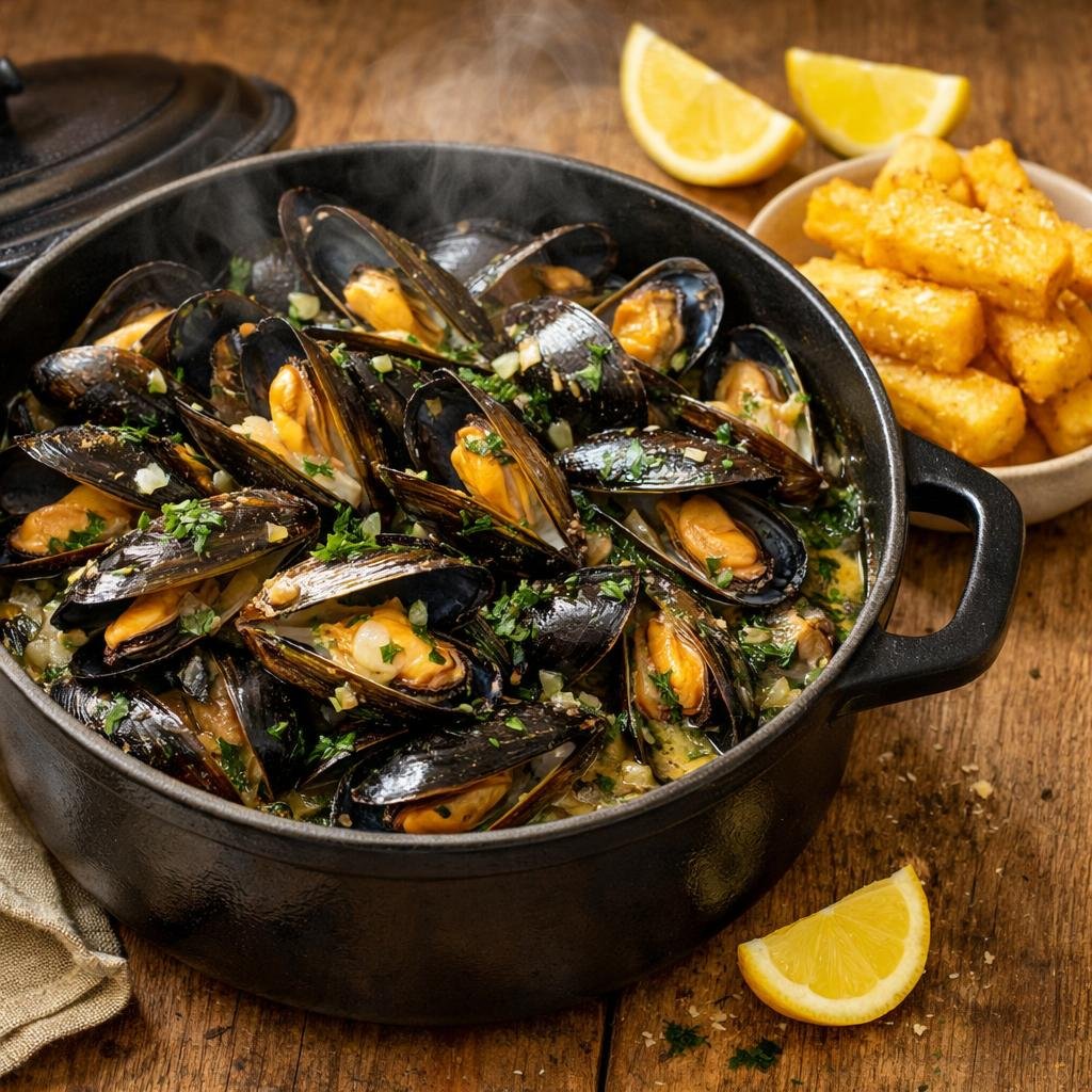 Moules marinières infusées