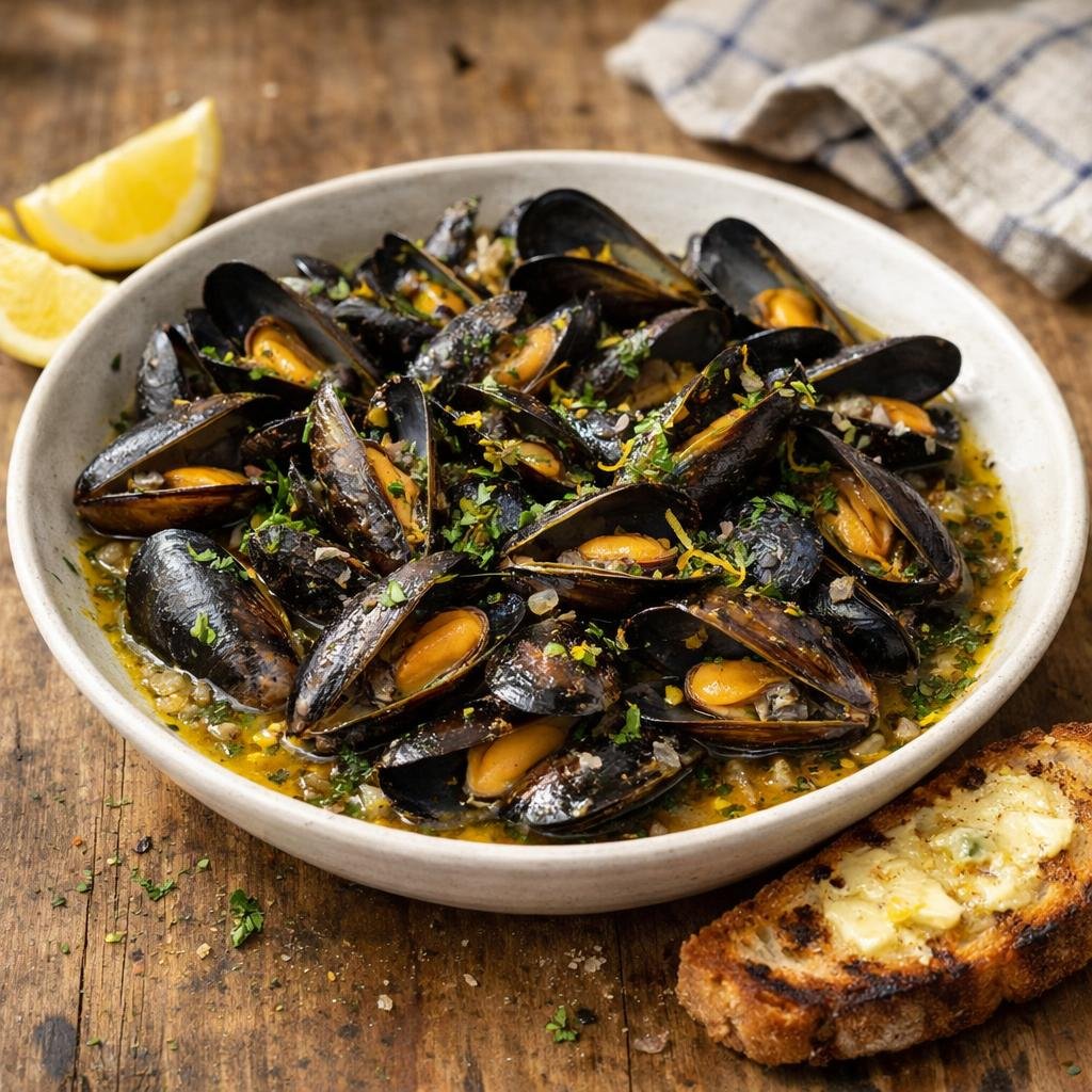 Moules marinières lavande