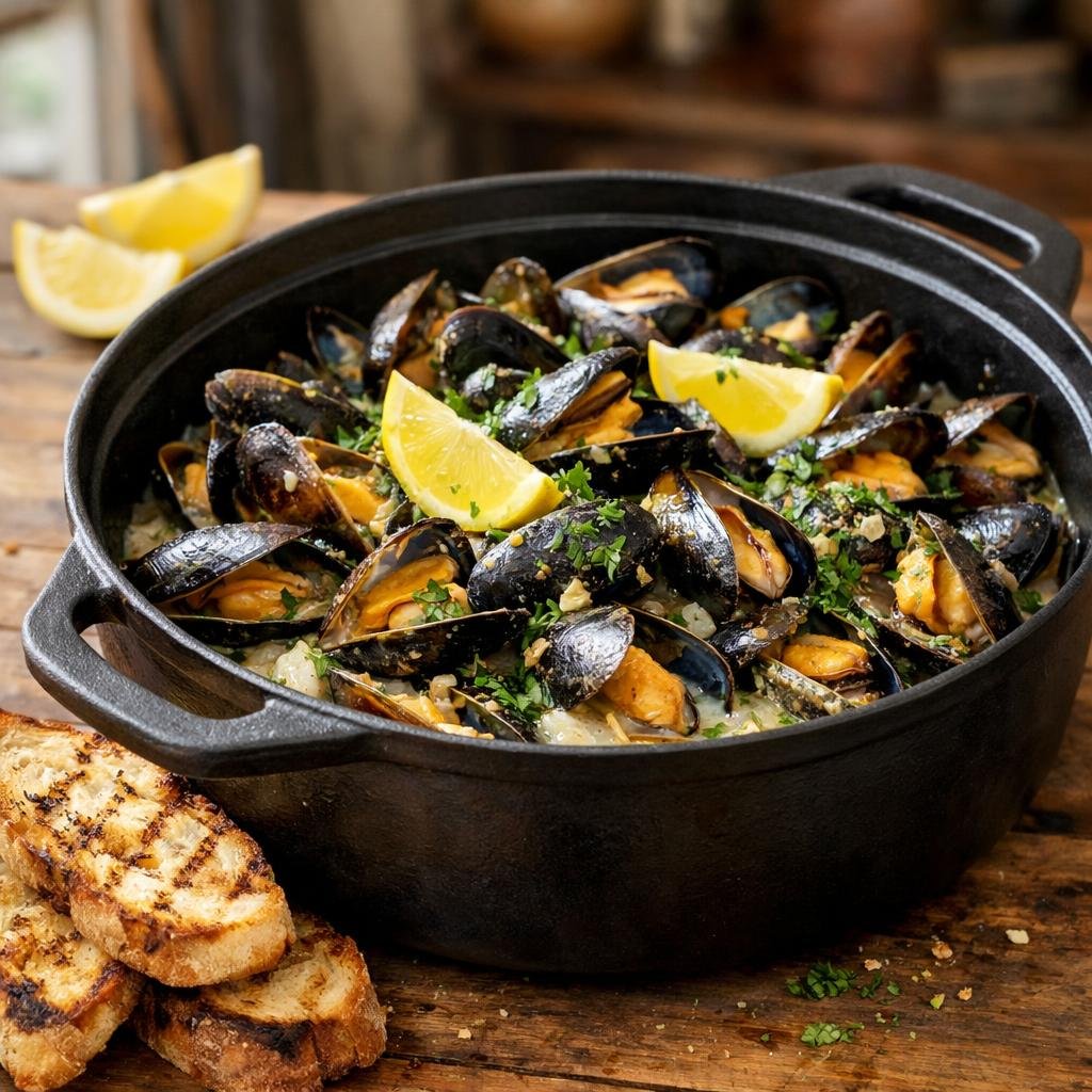 Moules marinières parfumées