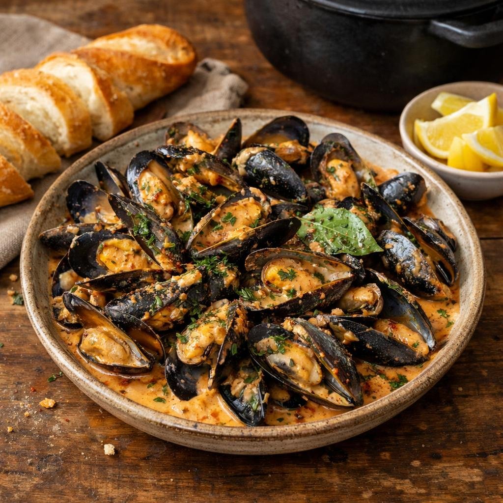 Moules marinières revisitées
