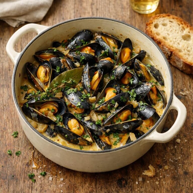 Moules au cidre